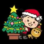 ばぁばとわんこ❤︎ほっこり冬スタンプ