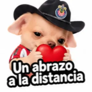 Un abrazo a la distancia - getsticker.com