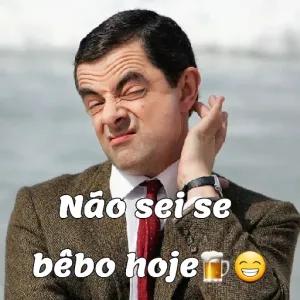 Não sei se bebo hoje 🍺😊 - getsticker.com