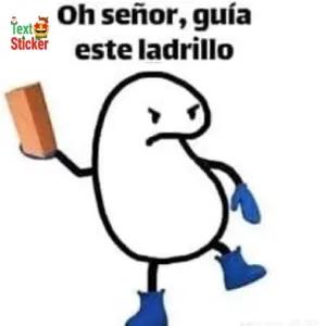 Oh señor, guía este ladrillo - getsticker.com