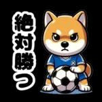 サッカー大好きな柴犬