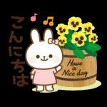 スタンプ · やさしいうさぎ