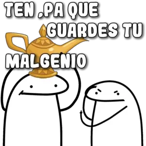 TEN, PA QUE GUARDES TU MALGENIO - getsticker.com