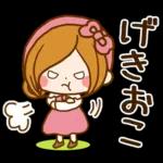 ほのぼのカノジョ♡春～初夏♪敬語スタンプ