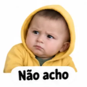 Não acho - getsticker.com