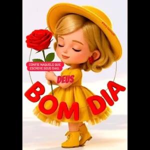 BOM DIA CONFIE NAQUELE QUE ESCREVE SEUS DIAS. DEUS - getsticker.com