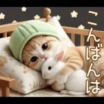ずっと使える メロン帽が可愛い 猫とウサギ