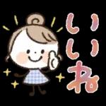 【日常】挨拶♡おだんごスマイルガール♡