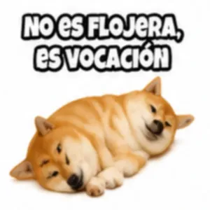 NO ES FLOJERA, ES VOCACIÓN - getsticker.com