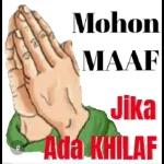 Mohon MAAF Jika Ada KHILAF