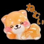 ぷくつやシール春❤️いやしばいぬ❤️犬敬語