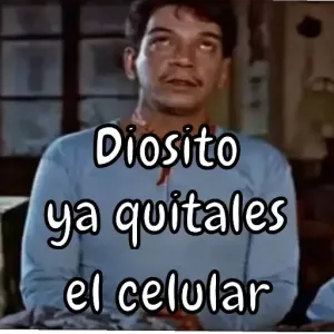 Diosito ya quitales el celular - getsticker.com