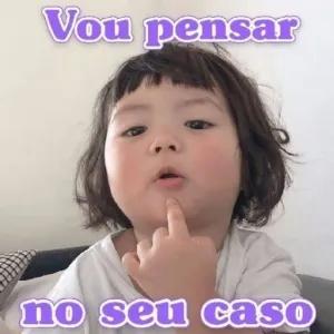 Vou pensar no seu caso - getsticker.com