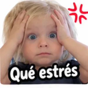 Qué estrés - getsticker.com