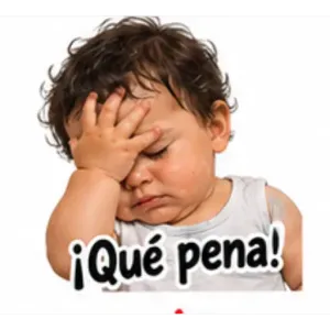 ¡Qué pena! - getsticker.com