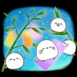 シマエナガ親子の春夏秋冬いつでもスタンプ