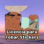 Licencia para robar Stickers