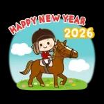 大人女子の日常 冬スタンプ2026