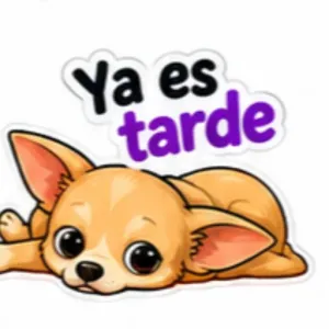 Ya es tarde - getsticker.com
