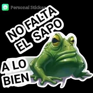 NO FALTA EL SAPO A LO BIEN - getsticker.com