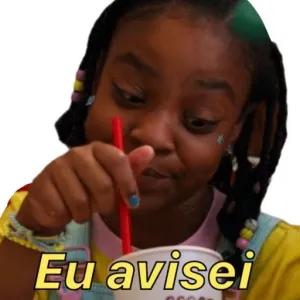 Eu avisei - getsticker.com