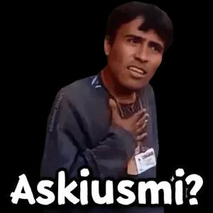 Askiusmi? - getsticker.com