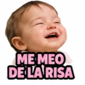 ME MEO DE LA RISA - getsticker.com