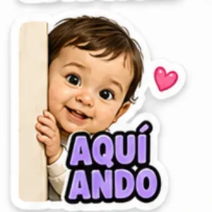 AQUÍ ANDO - getsticker.com