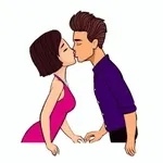 愛情熱吻動態貼紙😈