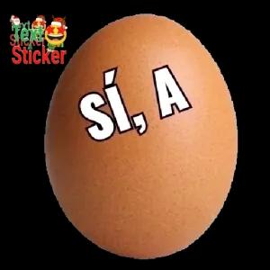 Text Sticker SÍ, A - getsticker.com
