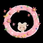 お花いっぱい♪やさしい春スタンプ