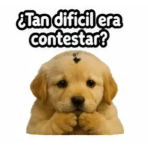 ¿Tan dificil era contestar? - getsticker.com