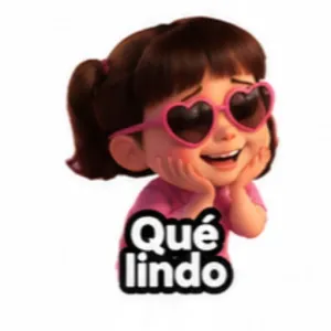 Qué lindo - getsticker.com