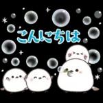 シマエナガ親子の春夏秋冬いつでもスタンプ