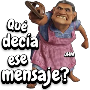 Qué decía ese mensaje? JHM - getsticker.com