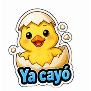 Ya cayó - getsticker.com