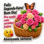 Adesivos de bom dia