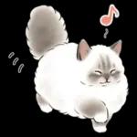 春の毎日☆猫たちのスタンプ（もふもふ）