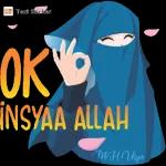 Text Sticker OK INSYAA ALLAH MH Ulya