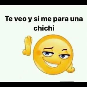 Te veo y si me para una chichi - getsticker.com