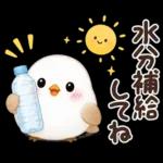 梅雨と夏のやさしい気遣い言葉♡シマエナガ