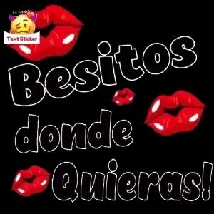 Besitos donde Quieras! - getsticker.com