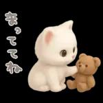 モフモフ白ネコ