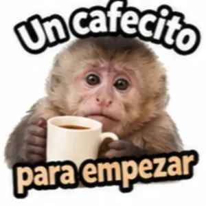 Un cafecito para empezar - getsticker.com