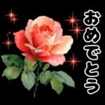 毎日使える やさしいお花の挨拶スタンプ