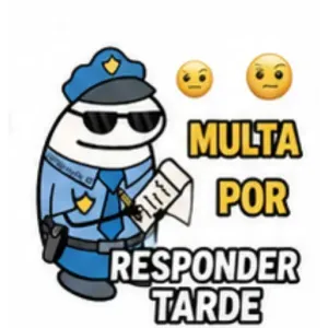 MULTA POR RESPONDER TARDE - getsticker.com