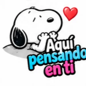 Aquí pensando en ti - getsticker.com