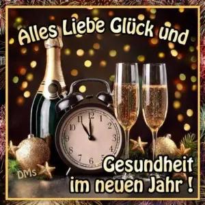 Alles Liebe Glück und Gesundheit im neuen Jahr! - getsticker.com