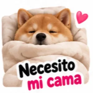Necesito mi cama - getsticker.com