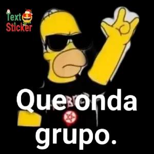 Que onda grupo. - getsticker.com